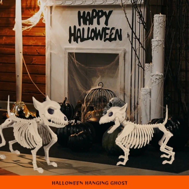 1pc Halloween Creative Home Ornament Animal Skeleton Decoration Little