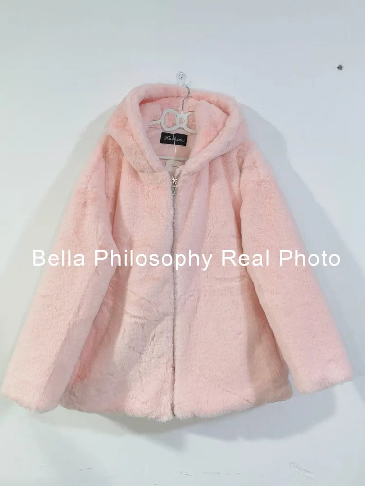 2024 Women’s Sweet Pink Winter Coat | Stylish & Warm Outerwear