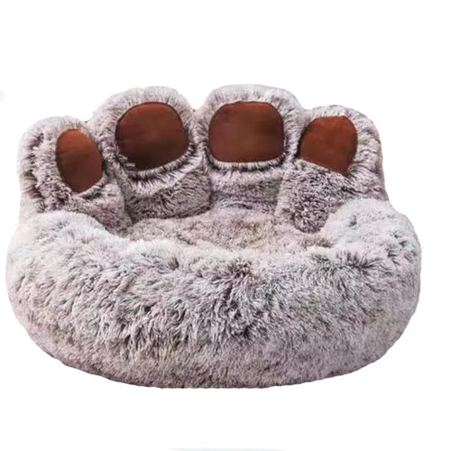 Snuggly Fluffy Dog Bed with Sofa Design for Pets