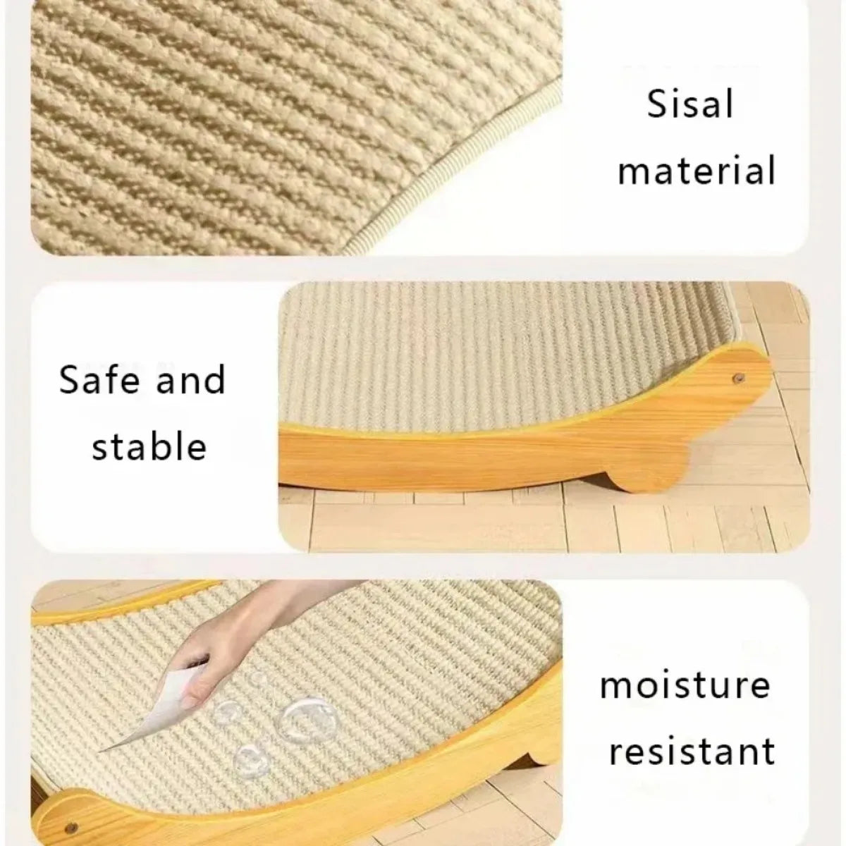 Detachable Wooden Cat Scratching Pads – Multifunctional Sleeping Bed for Cats