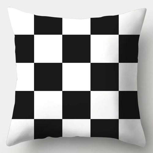 Home Decoration Black and White Series Printed Pillowcase Square Sofa