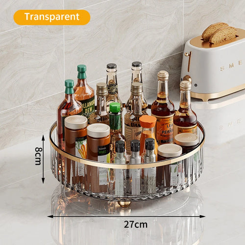 Rotating Perfume Organizer For Dresser Light Luxury Skincare Cosmetic 2024