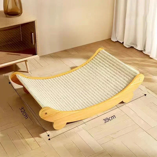 Detachable Wooden Cat Scratching Pads – Multifunctional Sleeping Bed for Cats