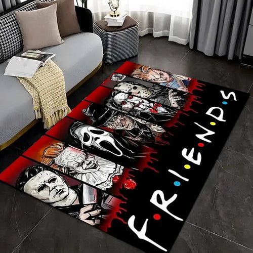 2024 Horror Movie Character Pattern Living Room Carpet  Non-slip Entrance