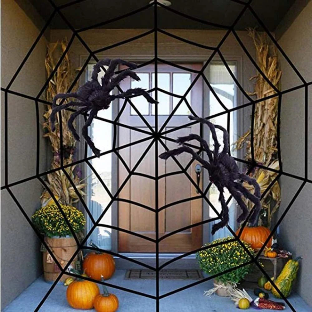 Light-up Spider Halloween Decoration,Big Lighted Spider for Scary 2024