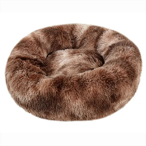 40-90cm Round Pet Bed for Large Dog Bed Super Soft Cat Bed Long Plush 2024