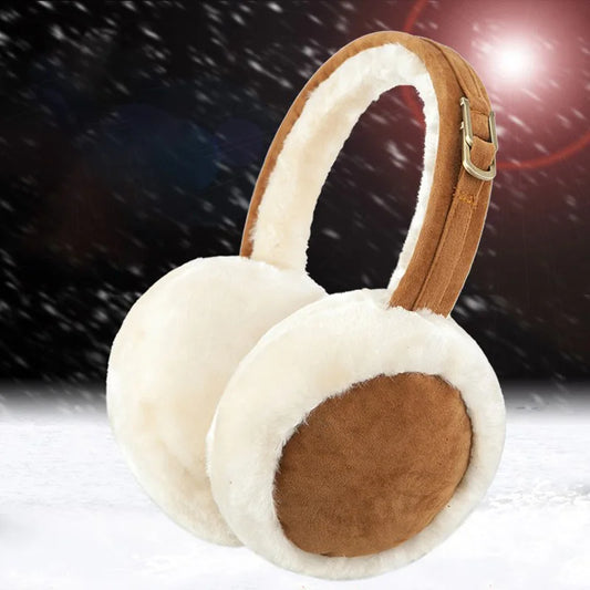 Cozy Plush Faux Fur Ear Muffs - Soft Wool Cold Weather Protection