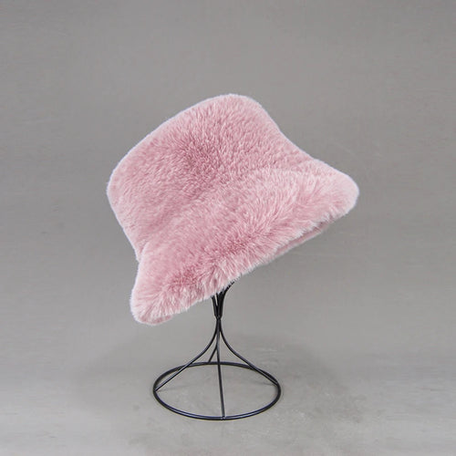 2024 New Rabbit Fur Faux Hats / Women Winter Hat Cotton