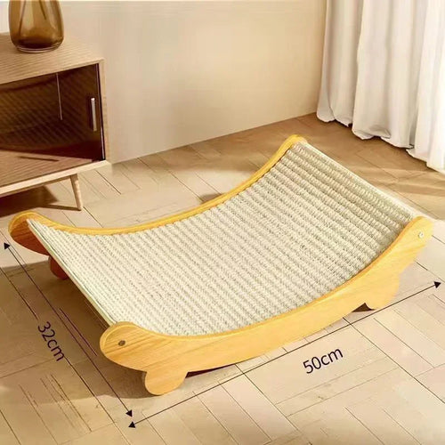 Detachable Wooden Cat Scratching Pads – Multifunctional Sleeping Bed for Cats