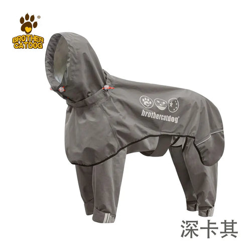 All-Weather Adjustable Dog Raincoat with Integrated Hood