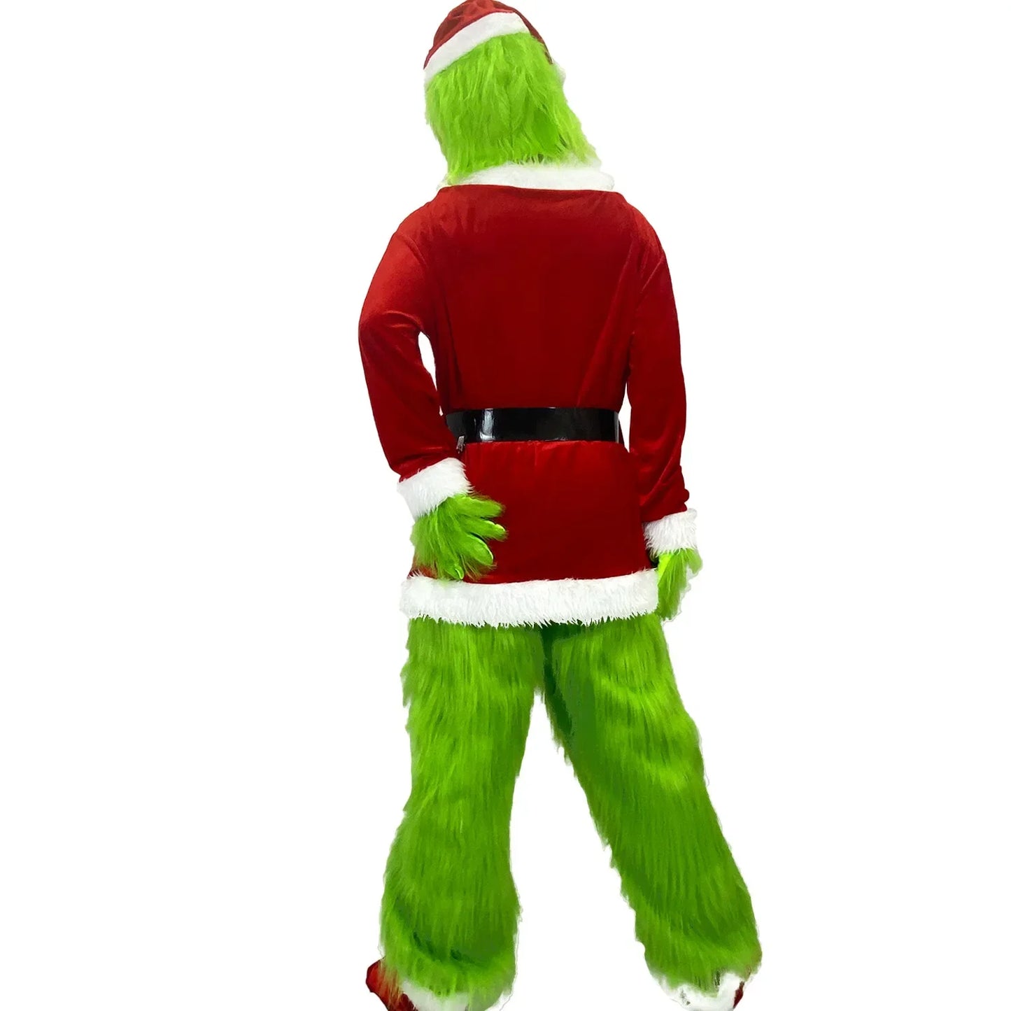 Grinch-Inspired Holiday Mischief Costume – Full Set for Halloween & Christmas