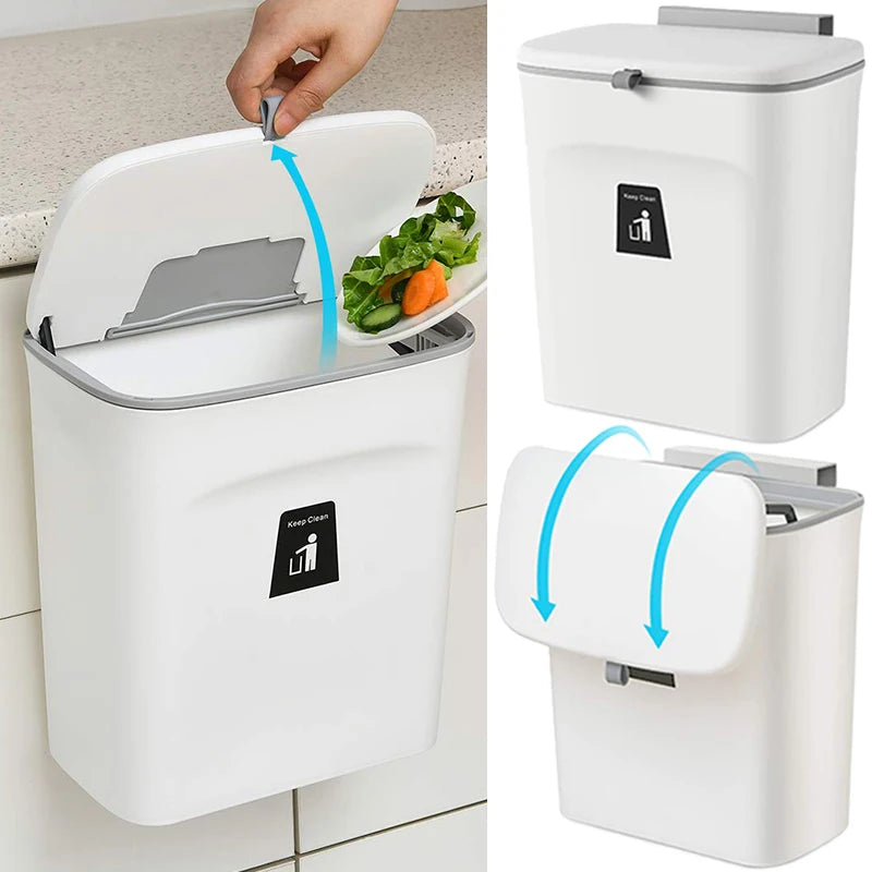 Space-Saving Kitchen Trash Bin with High Capacity 2025