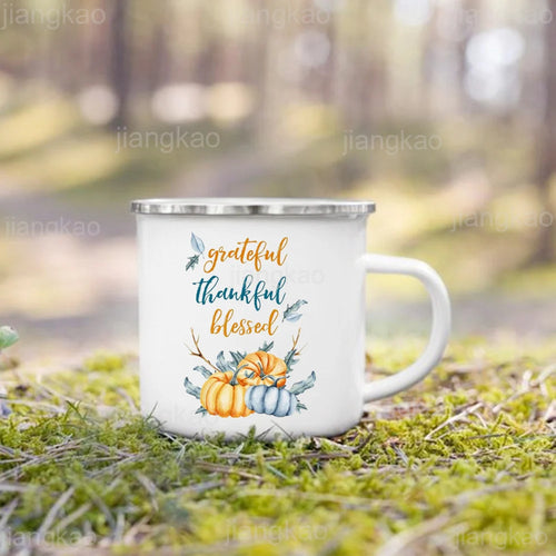 2025 It's Fall Y'all Pumpkin Print Mug Coffee Cup Thanksgiving / Halloween Party Juice