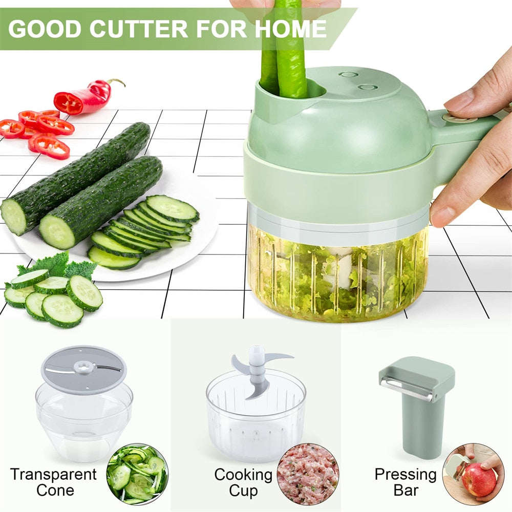 QuickSlice 4-in-1 Handheld Electric Slicer