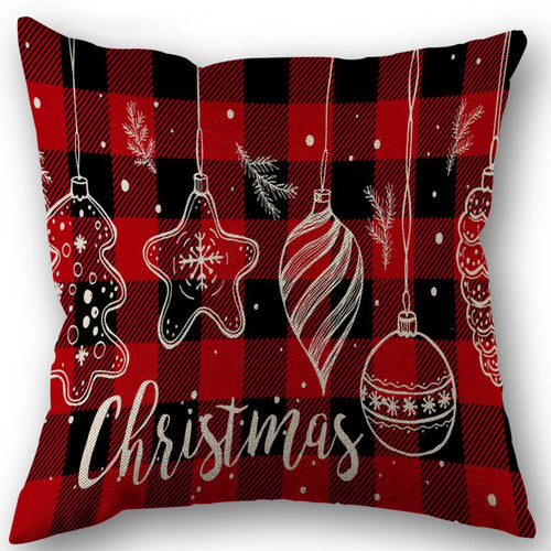 2024 Merry Christmas Pillowcases Sofa Cushion Cover