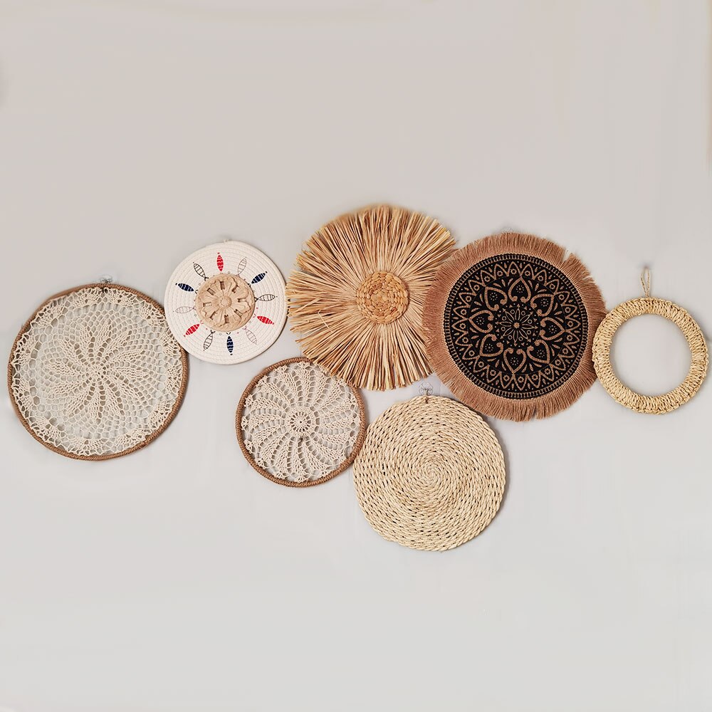 Decorative Plates Wall Hanging | Wall Decoration Hanging Plate - Woven