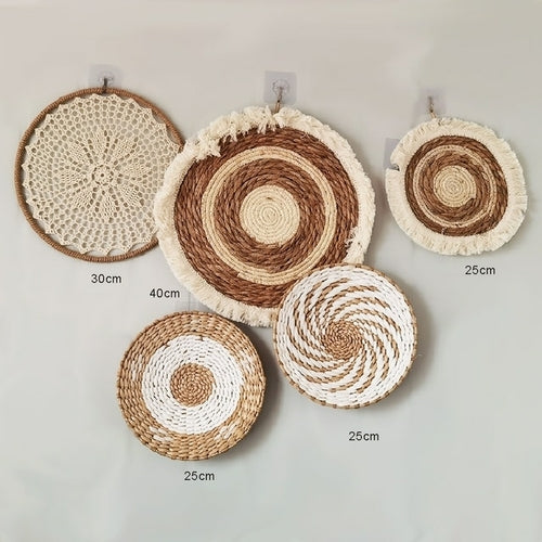 Decorative Plates Wall Hanging | Wall Decoration Hanging Plate - Woven