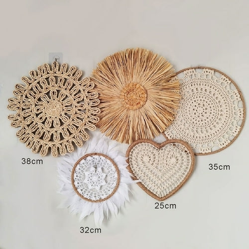 Decorative Plates Wall Hanging | Wall Decoration Hanging Plate - Woven