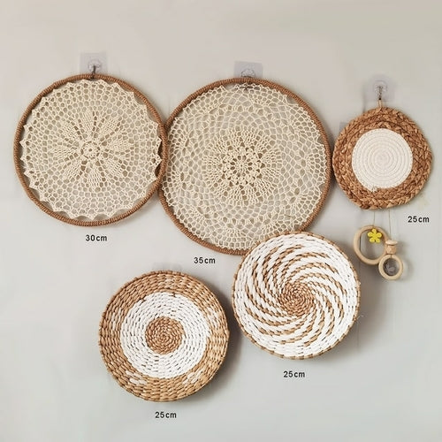 Decorative Plates Wall Hanging | Wall Decoration Hanging Plate - Woven