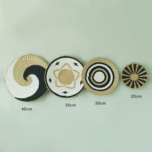 Decorative Plates Wall Hanging | Wall Decoration Hanging Plate - Woven