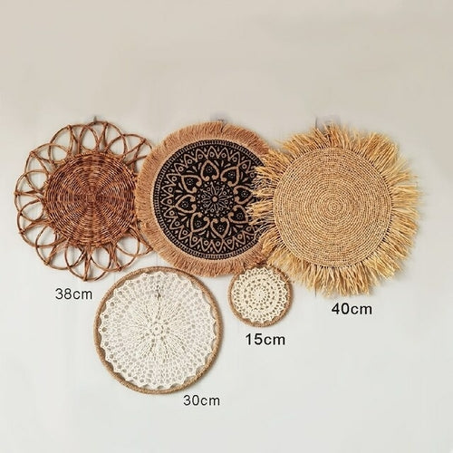 Decorative Plates Wall Hanging | Wall Decoration Hanging Plate - Woven