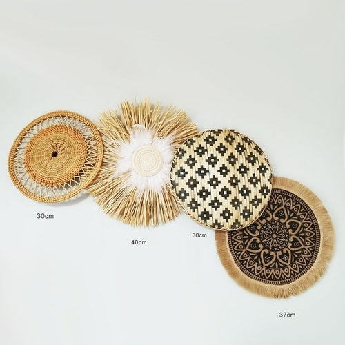 Decorative Plates Wall Hanging | Wall Decoration Hanging Plate - Woven