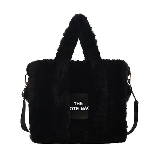 2024 Winter Fur Tote Bag For Women Luxury Handbag