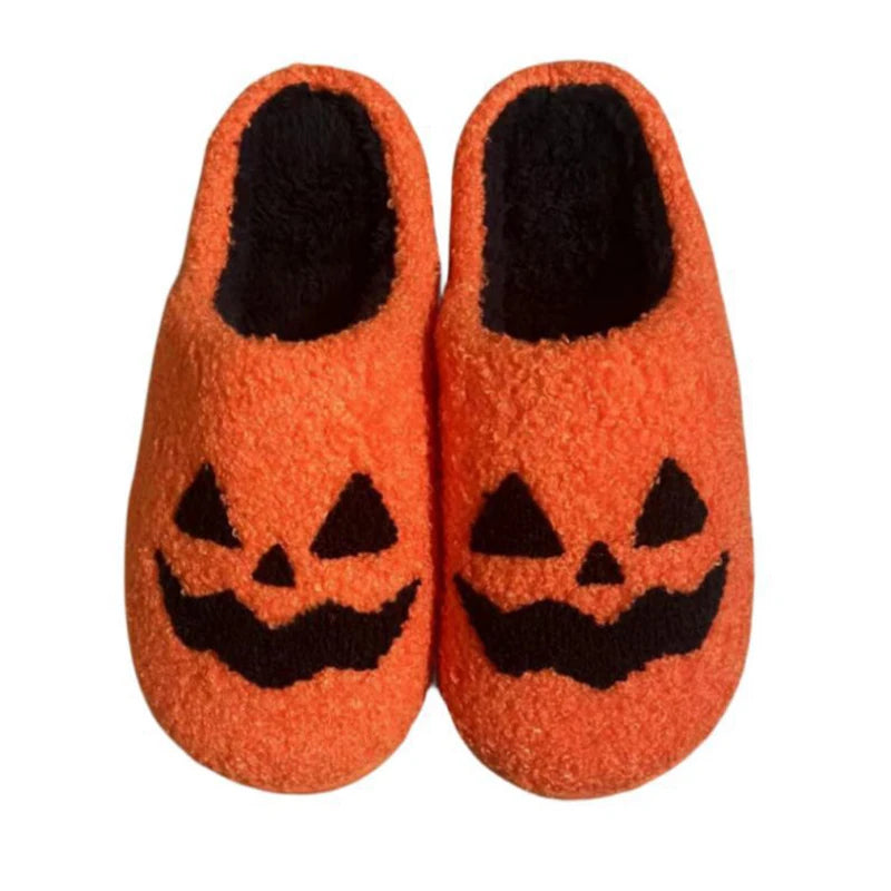 2025 Cozy Halloween Fuzzy Slippers - Closed Toe Soft Sole