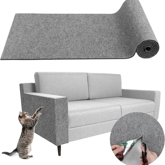 Trimmable Anti-Scratch Cat Climbing Mat with Adhesive Backing for Walls and Furniture