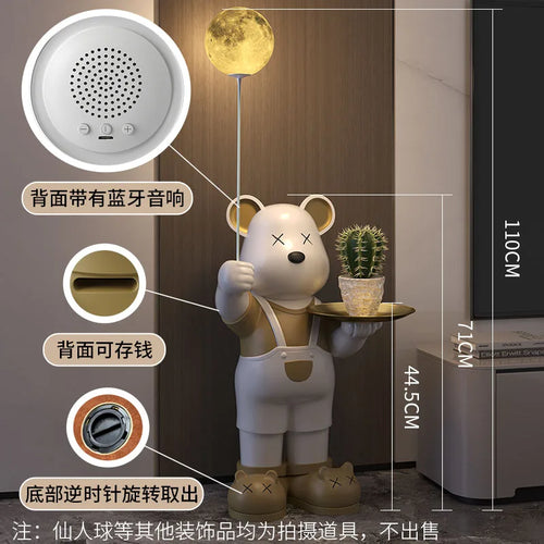 2024 new arrival 110cm Home Decor,Bear Statue,Floor Decoration,Luxury Living Room,TV