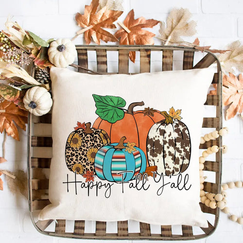 2024 Fall Couch Cover Autumn Cushion Pumpkin Spice and Everything Nice Fall