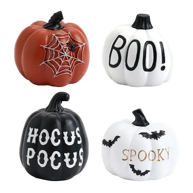 Halloween Pumpkin Light Decoration Horror Pumpkin Light Resin Creative 2024