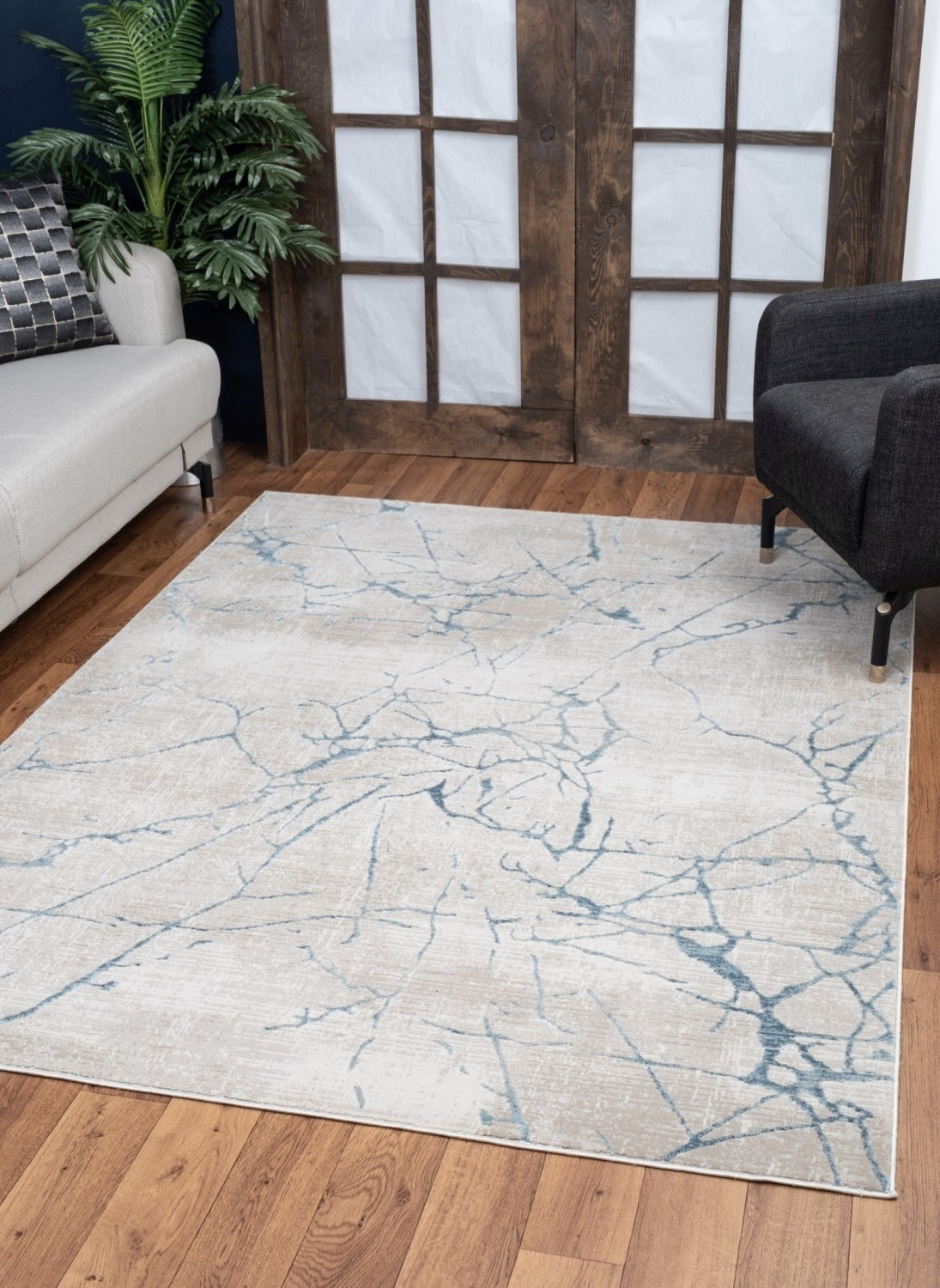 Elegance GC_CNC6005 Blue 5 ft. 3 in. x 7 ft. 3 in. Area Rug