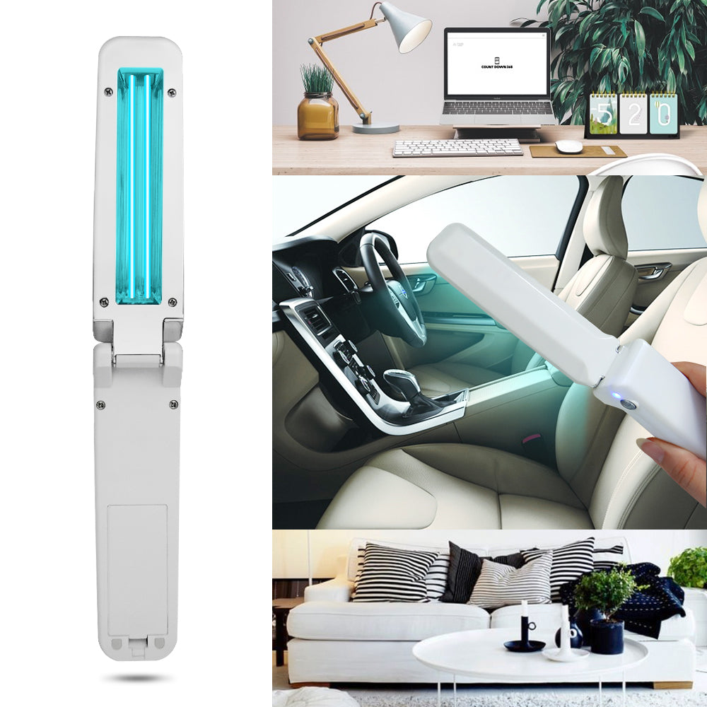 Portable UV disinfection stick folding handheld sterilizing lamp