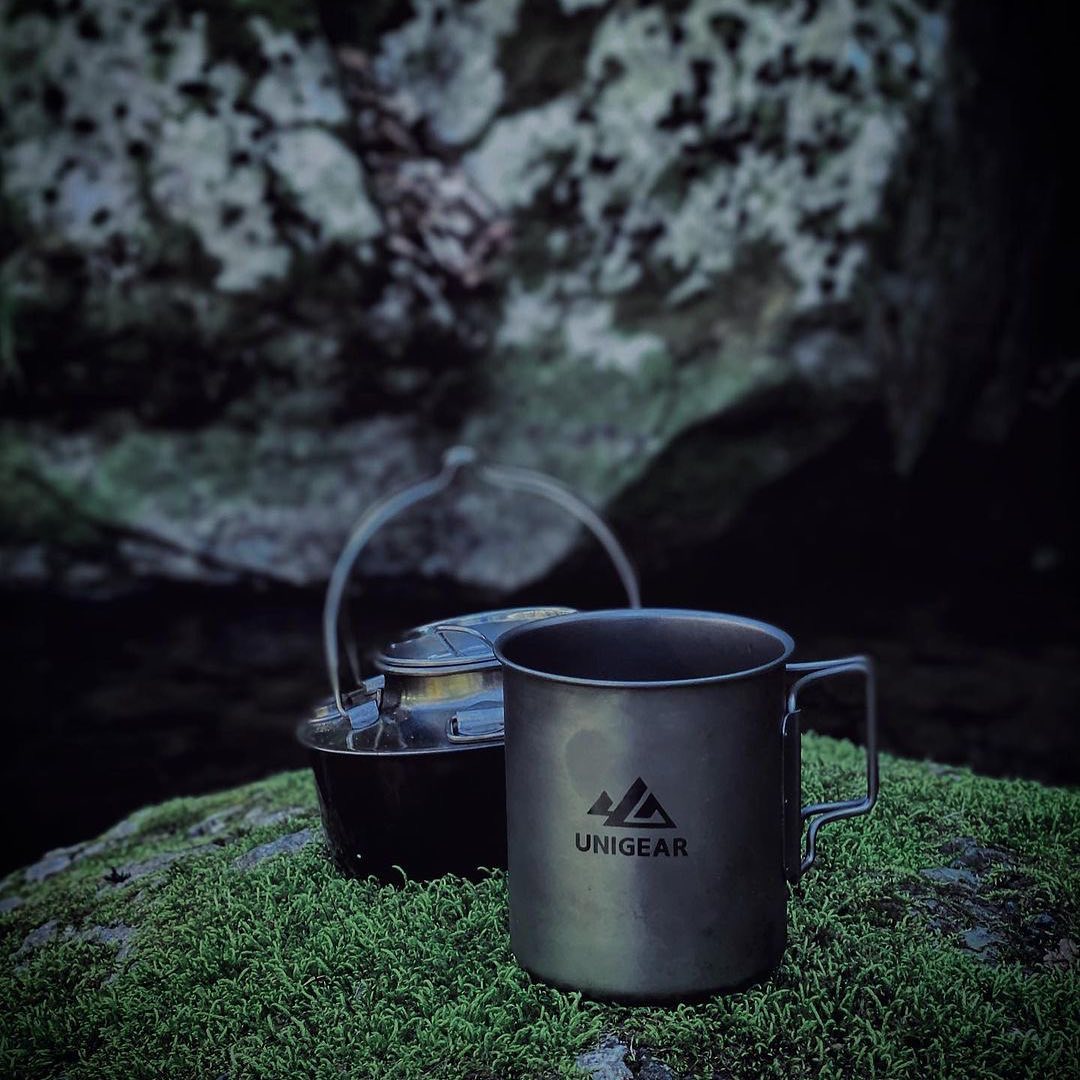 2024 100% Titanium Camping Cup 450ml