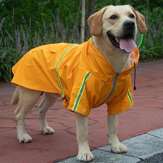 Pet Dog Raincoats Reflective Small Large Dogs Rain Coat Waterproof