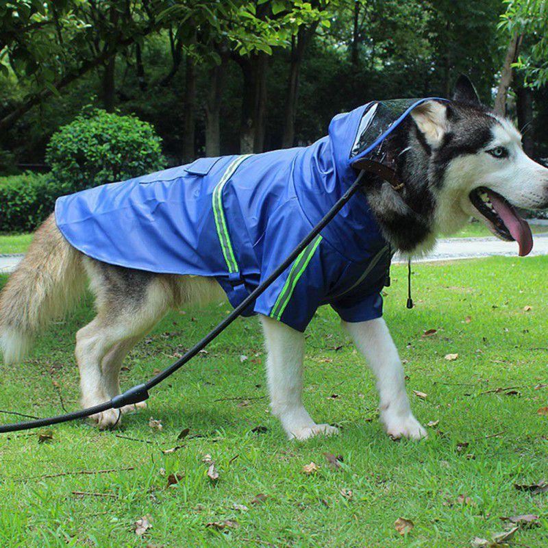 Pet Dog Raincoats Reflective Small Large Dogs Rain Coat Waterproof