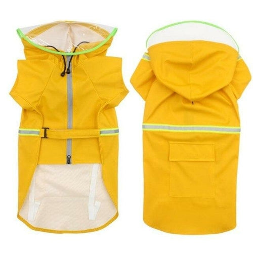 Pet Dog Raincoats Reflective Small Large Dogs Rain Coat Waterproof