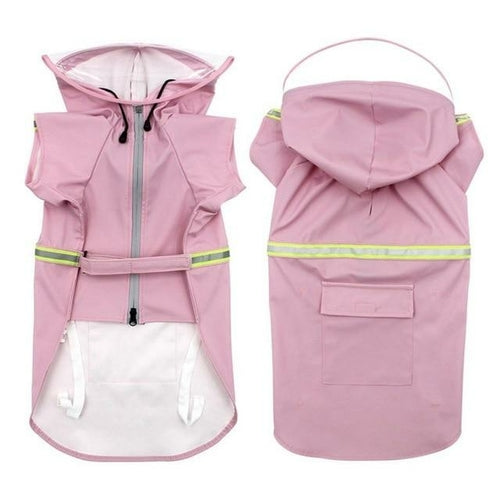 Pet Dog Raincoats Reflective Small Large Dogs Rain Coat Waterproof